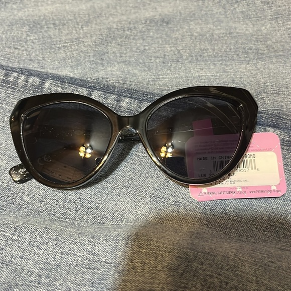 Betsey Johnson Accessories - BETSEY JOHNSON SUNGLASSES. LUV BETSEY  BLACK SPARKLES. NEW. #3